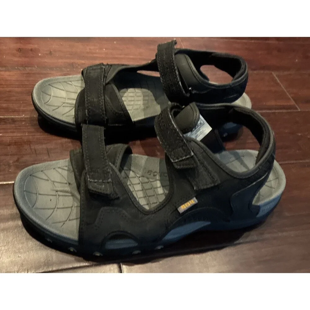 New Balance 404 Sandals SD404BK Adjustable Straps Leather Suede Sporty Hiking 8
